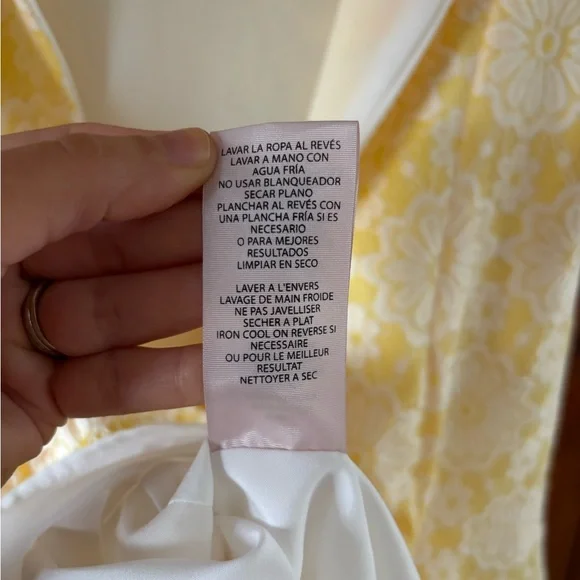 Nanette Lepore Pale Yellow Floral Lace Spring Dress - Picture 10 of 11